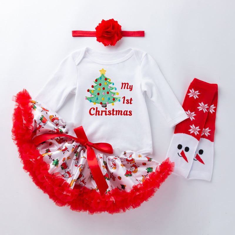 4-Piece Cute Christmas Dress for 21/22/23 Inches Reborn Dolls