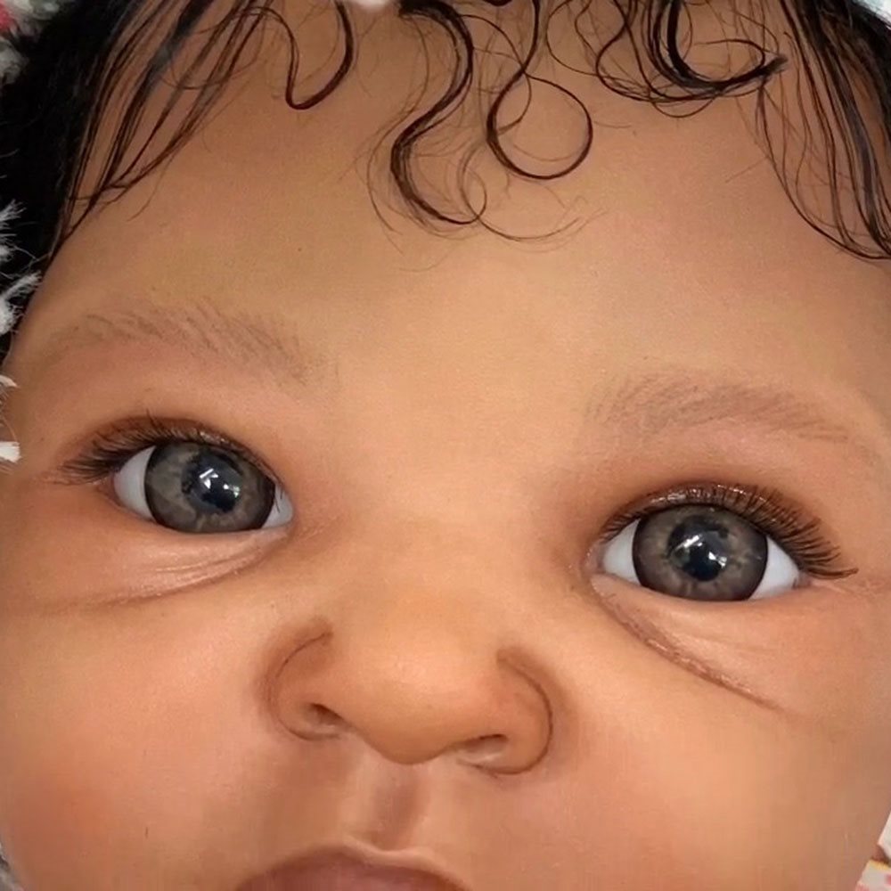 20 inch Little Charlotte African American  Reborn Baby Doll