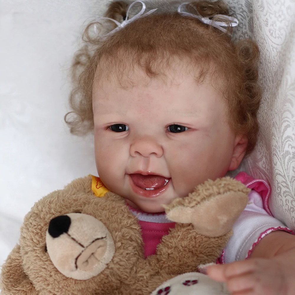 17"Lifelike Cute Ann Sleep Reborn Baby Dolls Nala Reborn Vinyl Doll