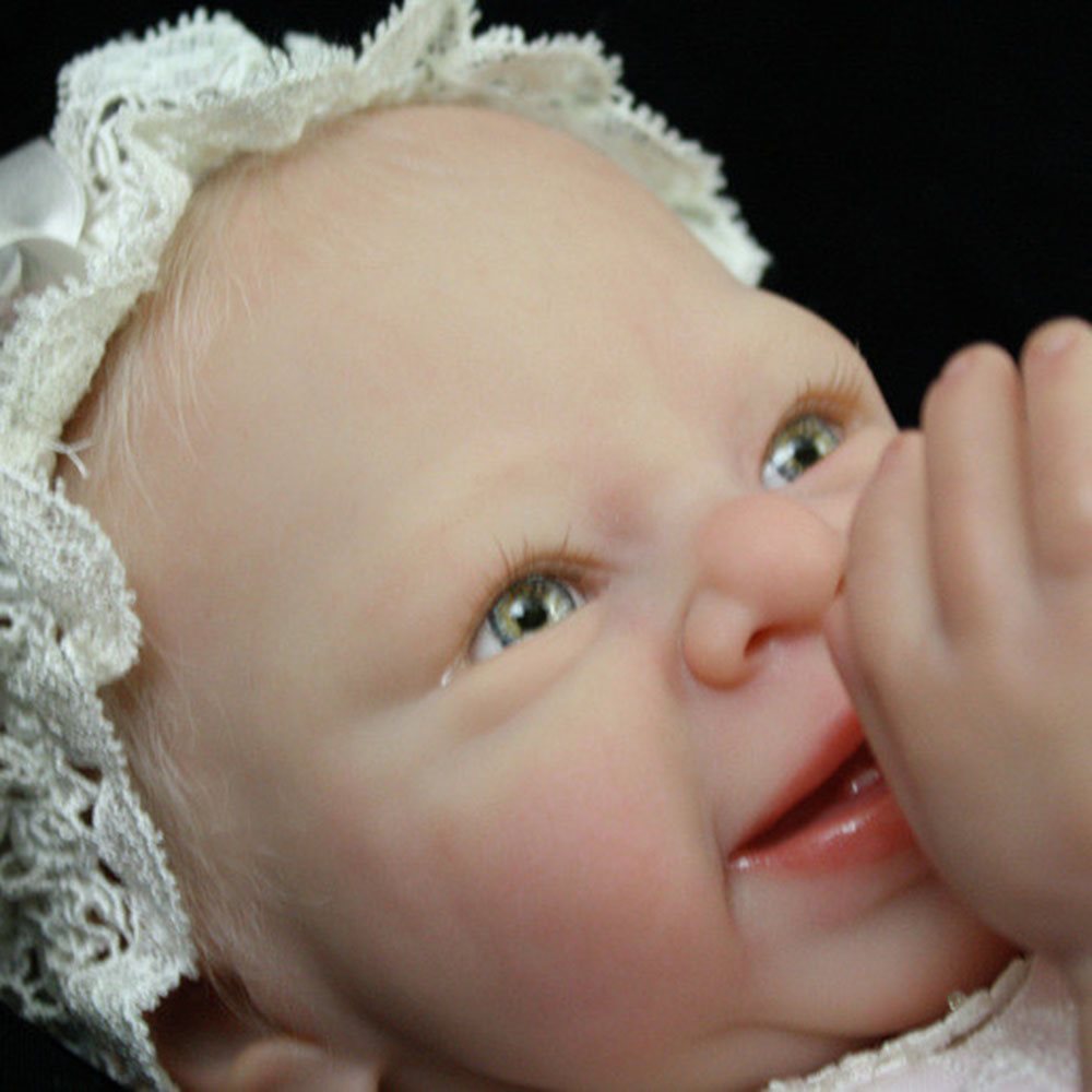 21''Alla's Babies Reborn Baby Doll Girl Sweet&sassy, Bonnie Brown IIORA