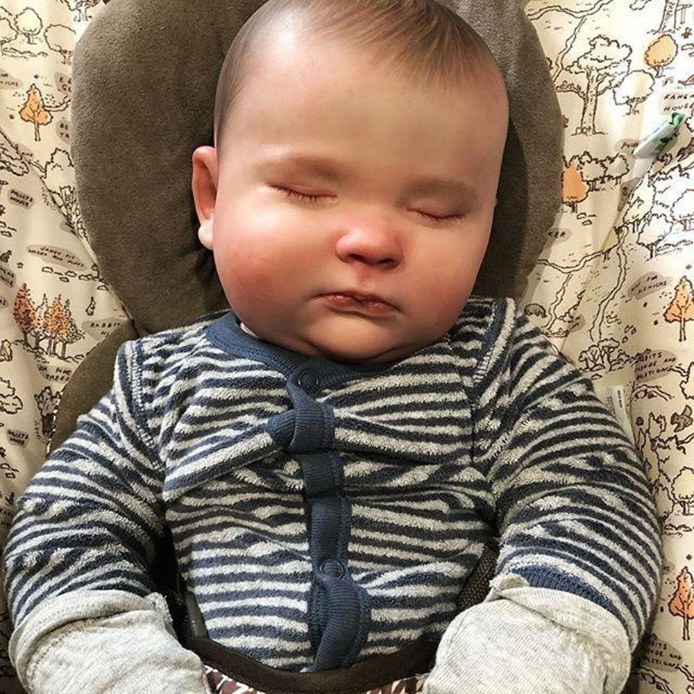 19inch Little Janos Asleep Realistic Reborn Baby Doll Boy Toy