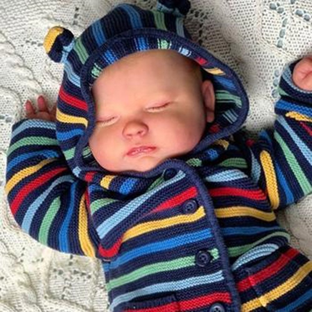 17'' Bruno Asleep Realistic Reborn Baby Boy