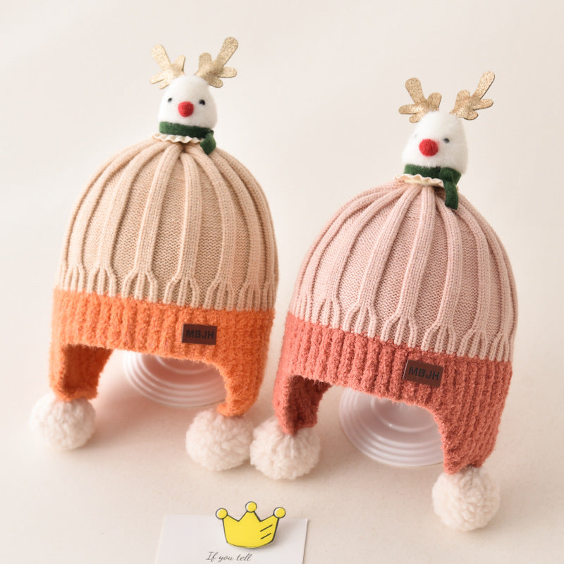 Cute Elk Christmas Hats for 20-23 Inches Reborn Dolls