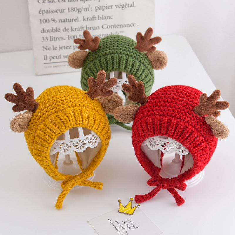 Cute Antlers Christmas Hats for 20-23 Inches Reborn Dolls
